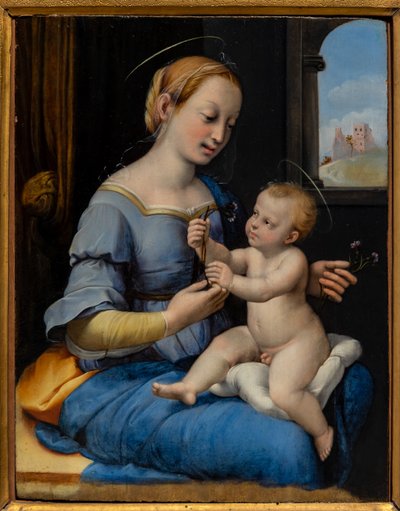 Madonna de las tintas de Sanzio of Urbino (workshop) Raphael