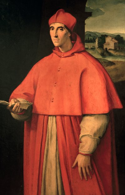 Retrato del cardenal Alessandro Farnesio, futuro papa Pablo III (Canino de Sanzio of Urbino (workshop) Raphael
