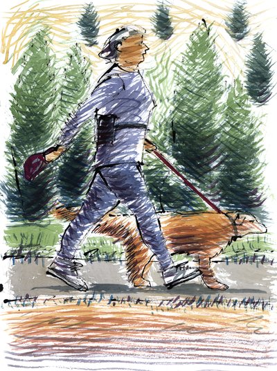 Paseando al perro, 2009 de Sara Hayward