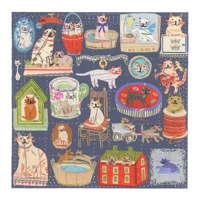 Gatos, Gatos, Gatos, 2022 (collage recortable) de Sarah Battle
