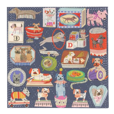 D Is For Dog, 2022 (collage recortable) de Sarah Battle