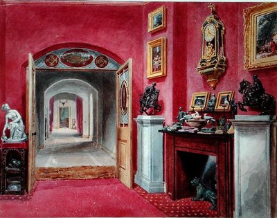 La antesala del salón, Rempstone Hall, Nottinghamshire de Sarah Caroline Sitwell