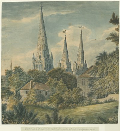 Catedral de Lichfield - Vista noreste de Sarah Clifford Fernyhough
