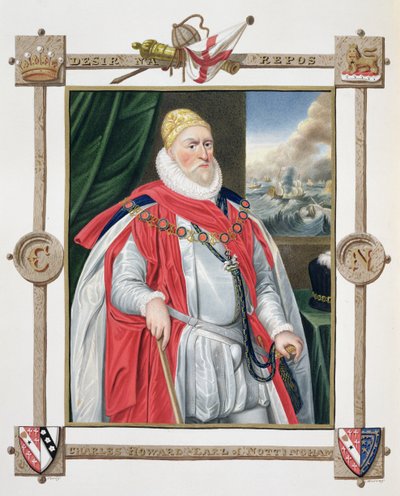 Retrato de Charles Howard (1536-1624) 2º Barón de Effingham y 1º Conde de Nottingham de 