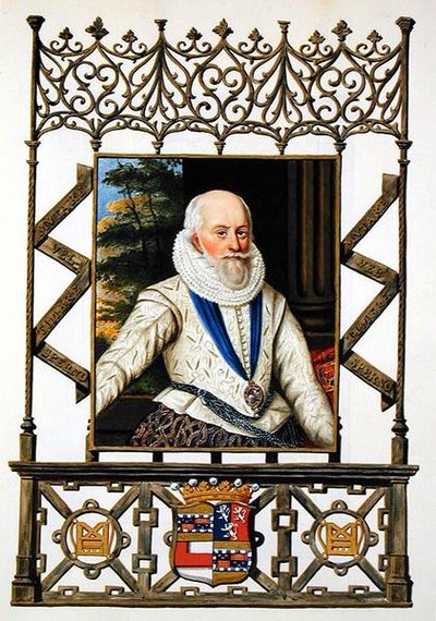 Retrato de Edward Somerset (1553-1628) 4º Conde de Worcester de 