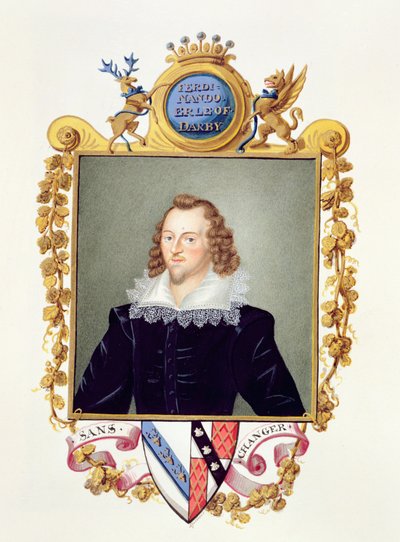 Retrato de Ferdinando Stanley (1559-94) 5º Conde de Derby de Sarah Countess of Essex