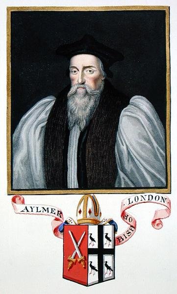 Retrato de John Aylmer (1521-94) Obispo de Londres de 