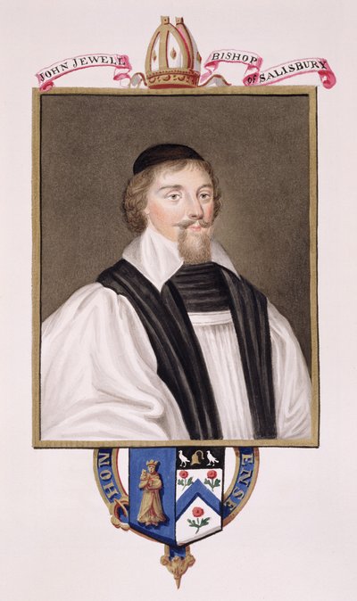 Retrato de John Jewel (1522-71) Obispo de Salisbury de 