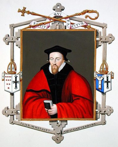 Retrato de John Whitgift (c.1530-1604) Arzobispo de Canterbury de 