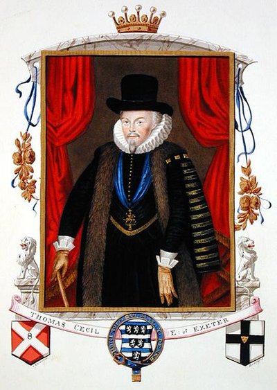 Retrato de Sir Thomas Cecil (1542-1623) 1er Conde de Exeter, 2do Lord Burghley de 