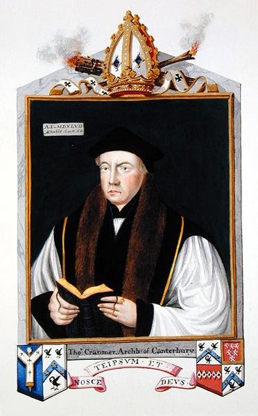 Retrato de Thomas Cranmer (1489-1556) Arzobispo de Canterbury de 