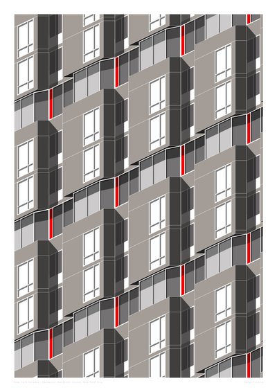 Eastwood, Roosevelt Island, Nueva York, 2015 (digital) de Sarah Evans