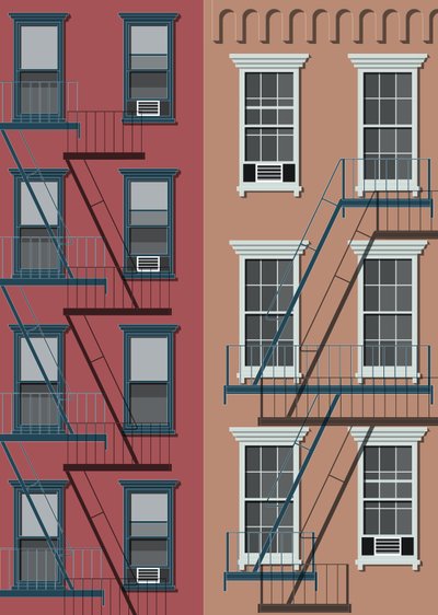 New York Town House, 2017 (digital) de Sarah Evans