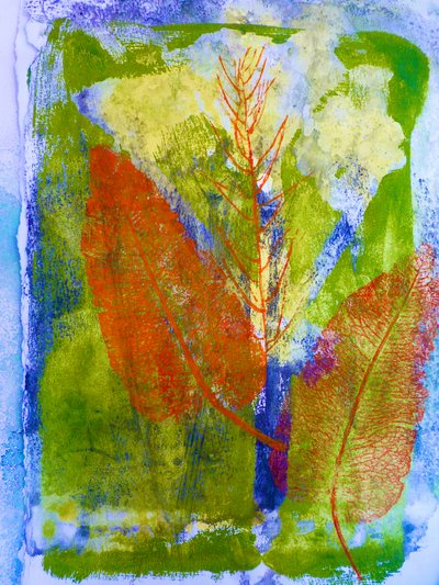 Hojas naranjas de Sarah Thompson Engels