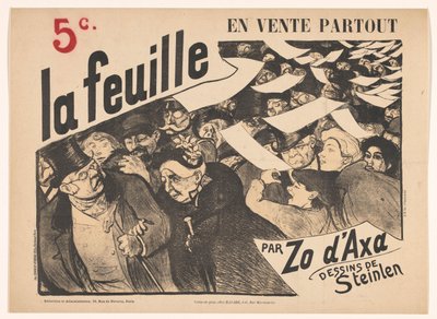 Nota publicitaria para La feuille de Zo d