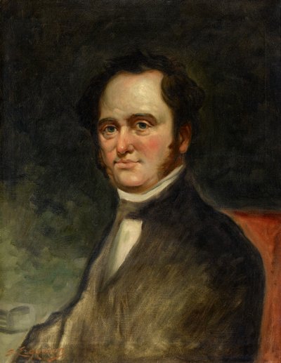 Retrato de Moses Austin, c.1900-1923 (óleo sobre lienzo) de Sarkis Erganian
