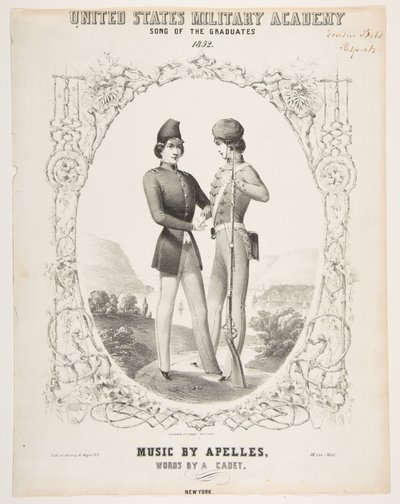 Academia Militar de los Estados Unidos: Canción de los graduados, 1852 de Sarony and Co