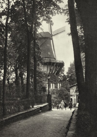 Potsdam, Molino de viento histórico en Sanssouci de Sasha Stone