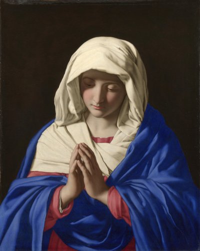 La Virgen en oración, 1640s de Sassoferrato