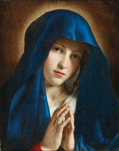 La Virgen en oración, mediados del siglo XVII de Sassoferrato