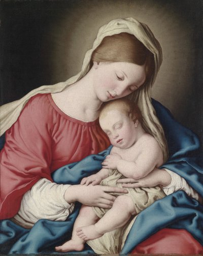 Virgen con Niño Dormido de Sassoferrato