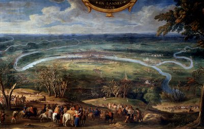 Las acciones de Luis II de Borbón, Príncipe de Condé, bloqueo de París en 1649 durante la Fronda de Sauveur Le Conte