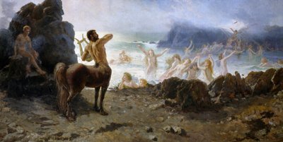 Centauro Quirón intentando libertad de Saverio Altamura