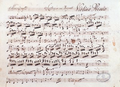 Partitura de la ópera I briganti de Mercadante (1836) de Saverio Mercadante