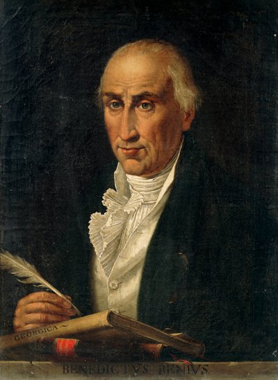 Retrato de Benedetto Del Bene por Saverio Dalla Rosa, óleo sobre lienzo de Saverio dalla Rosa