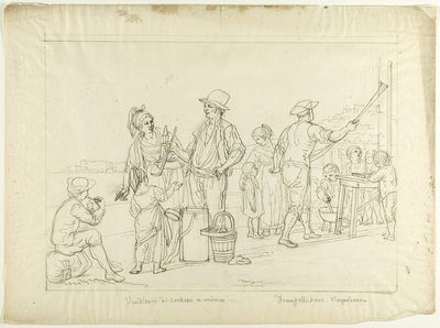 Vendedores de helados y caramelos de Saverio della Gatta