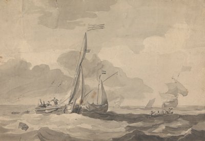 Barcos en el mar de Sawrey Gilpin