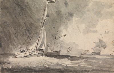 Barcos bajo la lluvia de Sawrey Gilpin