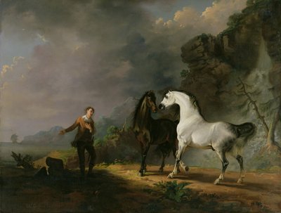 Gulliver dirigiéndose a los Houyhnhnms, 1769 de Sawrey Gilpin