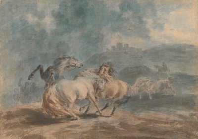 Lucha de caballos de Sawrey Gilpin
