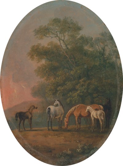 Yeguas y potros [1795, Royal Academy of Arts, Londres, catálogo de exposición]. de Sawrey Gilpin