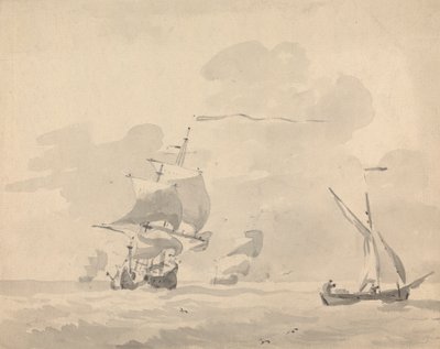 Barcos en el mar de Sawrey Gilpin