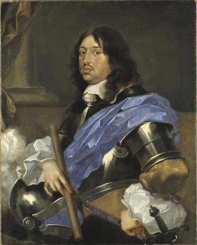 Carlos X Gustavo, rey de Suecia (1622-1660) (detalle) de Sébastien Bourdon