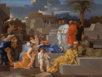 Cristo recibe a los niños de Sébastien Bourdon