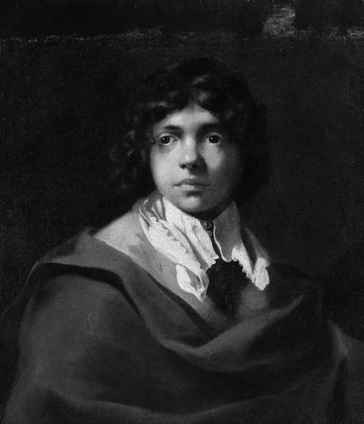 Retrato de un niño joven de Sébastien Bourdon