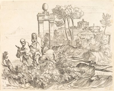 La Huida a Egipto de Sébastien Bourdon