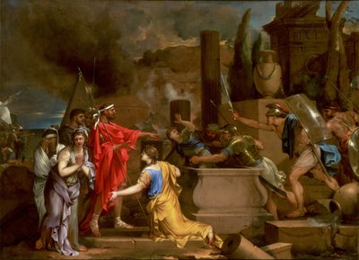 Ulises descubriendo a Astianacte en la Tumba de Héctor, c.1654-56 de Sébastien Bourdon