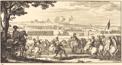 Paisaje con un ejército de Sébastien  Le Clerc I