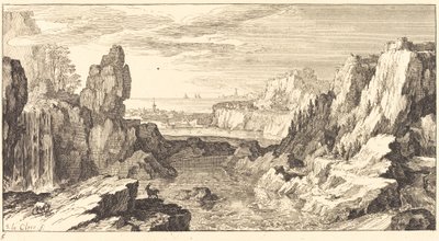 Paisaje de montaña de Sébastien  Le Clerc I