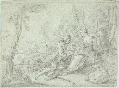 Pastor y Pastora de Sébastien Le Clerc the Younger