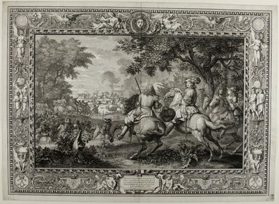 Derrota del ejército español cerca del canal de Brujas por las tropas del rey Luis XIV 1667 de Sébastien Le Clerc the elder