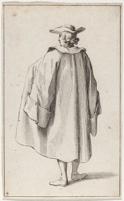 Hombre de pie visto desde atrás de Sébastien Le Clerc the elder