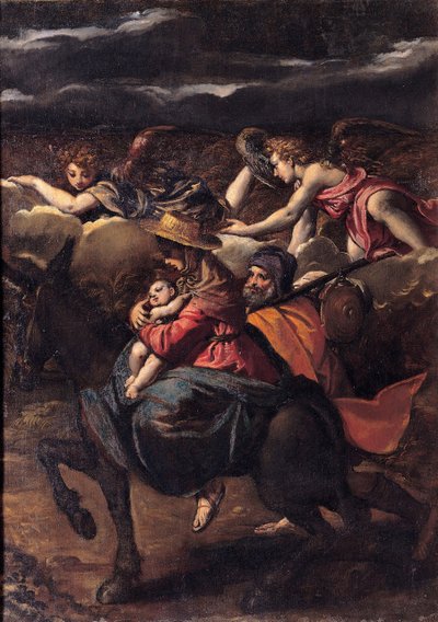La Huida a Egipto, 1585 de Sigismondo Scarsellino