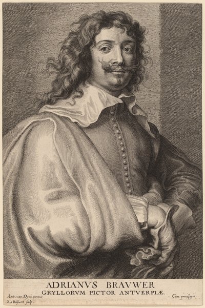 Adriaen Brouwer de Schelte Adams Bolswert after Sir Anthony van Dyck