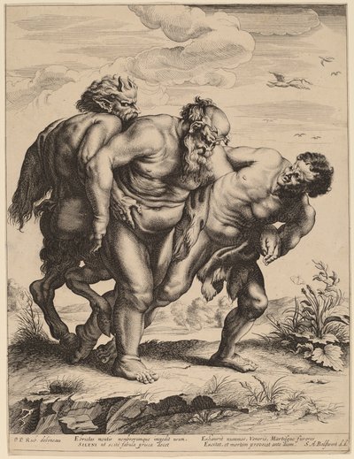 El Sileno Borracho de Schelte Adams Bolswert after Sir Peter Paul Rubens