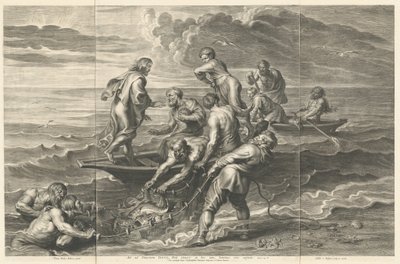La Pesca Milagrosa de Schelte Adams Bolswert after Sir Peter Paul Rubens